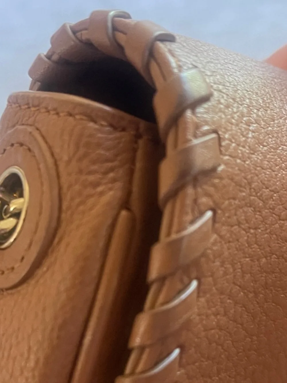 Tory Burch Saddle Brown Leather Crossbody